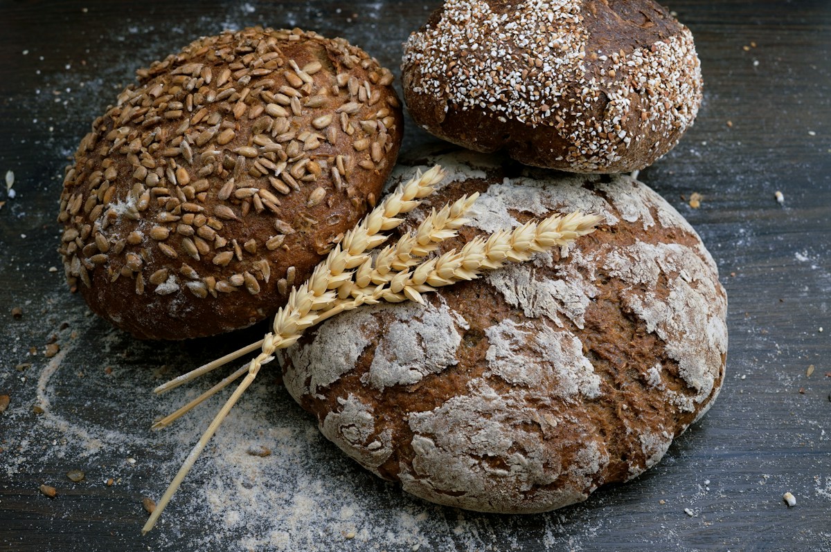 Fresh artisan sourdough bread